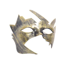 Распродажа Новая Ретро Мужская на Хэллоуин полированная Античная Серебряная Золотая Венецианская маска Марди Грас маскарадные Вечерние Маски df02