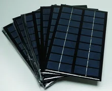 Wholesale 100PCS/Lot 3W 9V Small Solar Cell Module Polycrystalline Solar Panel For 6V Battery Charger Education Kits 125*195*3MM