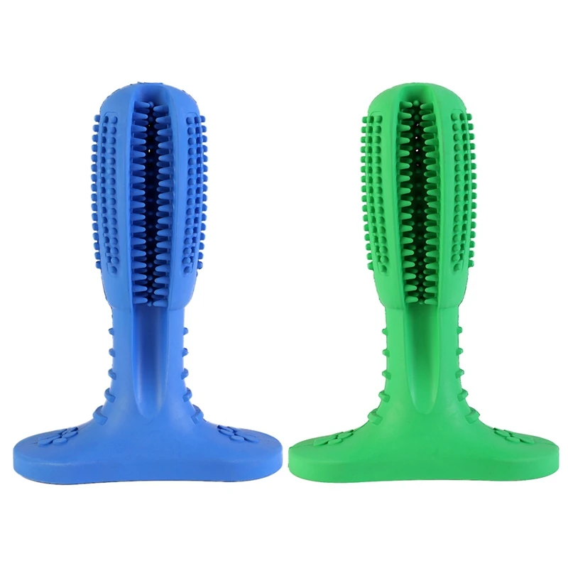 3 Size Dog Rubber Toothbrush Brushing Stick Pet Molar Chew Toy For Dog