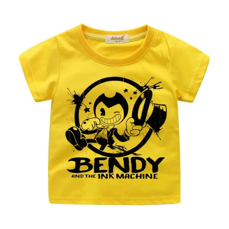 

Boys Summer Short Sleeve Tees Top Clothes Girls 3D Game Bendy Print T-shirt Costume Children Clothing Baby Casual Tshirt TX122