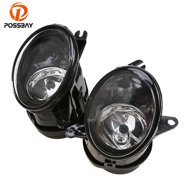 POSSBAY Car Front Fog Lights Foglamp Assembly With 12V 55W Bulbs For Audi A6 C5 Facelift