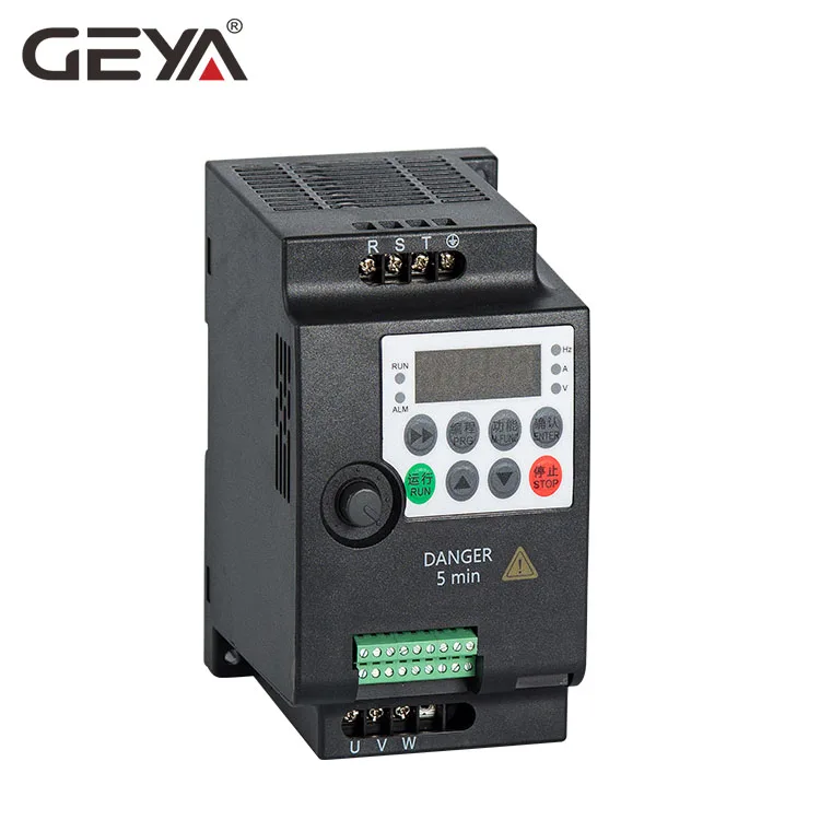 

GEYA MINI VFD Single Phase Three Phase 220V 380V 0.4KW 0.75KW 1.5KW 2.2KW Variable Frequency Converter Inverter Din Rail