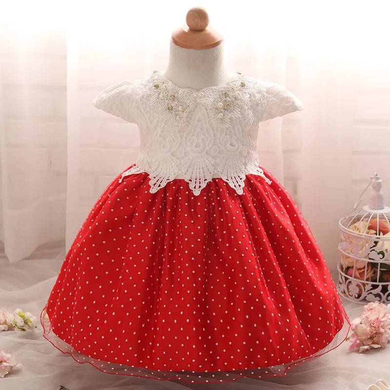 First Year Birthday Newborn Baby Girls Dress Christening Girl
