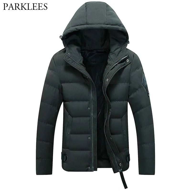 Winter Hooded Jacket Men 2018 Brand New Thicken Warm Parka Men Hooded