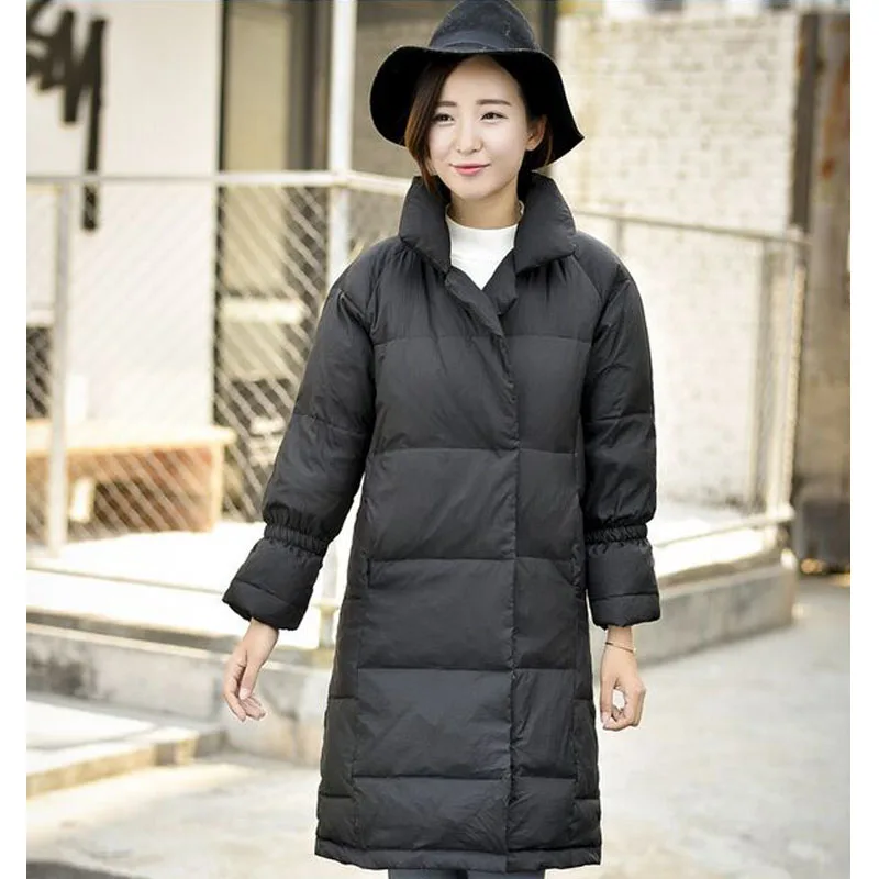 Женская теплая зимняя куртка Женское пальто тонкая 2018 Новая модная брендовая 90%