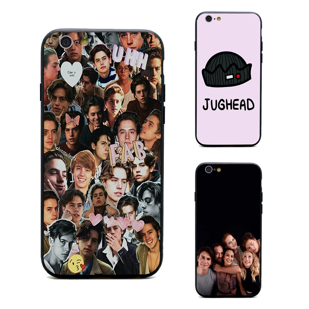 Чехлы для телефонов dylan cole sprouse jughead jones из ТПУ + PC черные чехлы iPhone X 6 7 8 plus 5 5S 6s se Apple