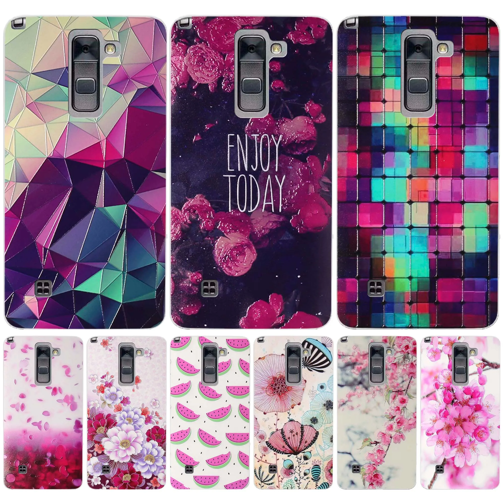 

Case For LG Stylus 2 Case F720 LS775 Cover 3D Relief Printing Silicone Back Cover for LG Stylo 2 K520 Cover Soft TPU Phone Cases