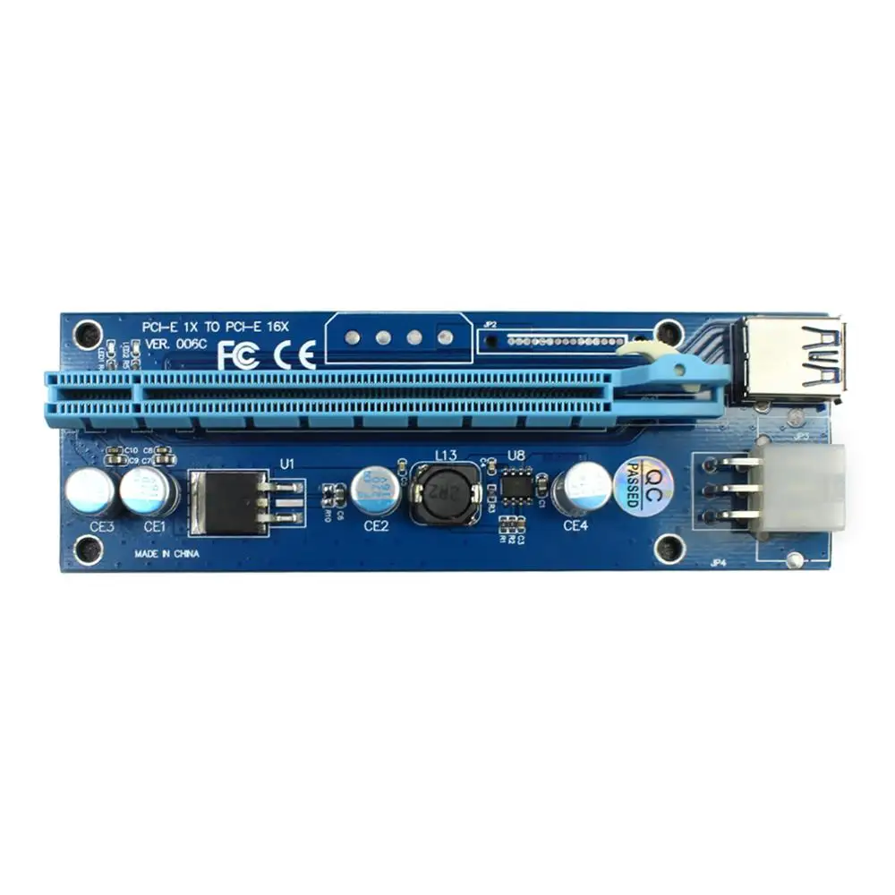 Pci e карта расширения 1x до 16x GPU Usb 3 0 расширитель Express Райзер X1 X16 адаптер карты SATA 6