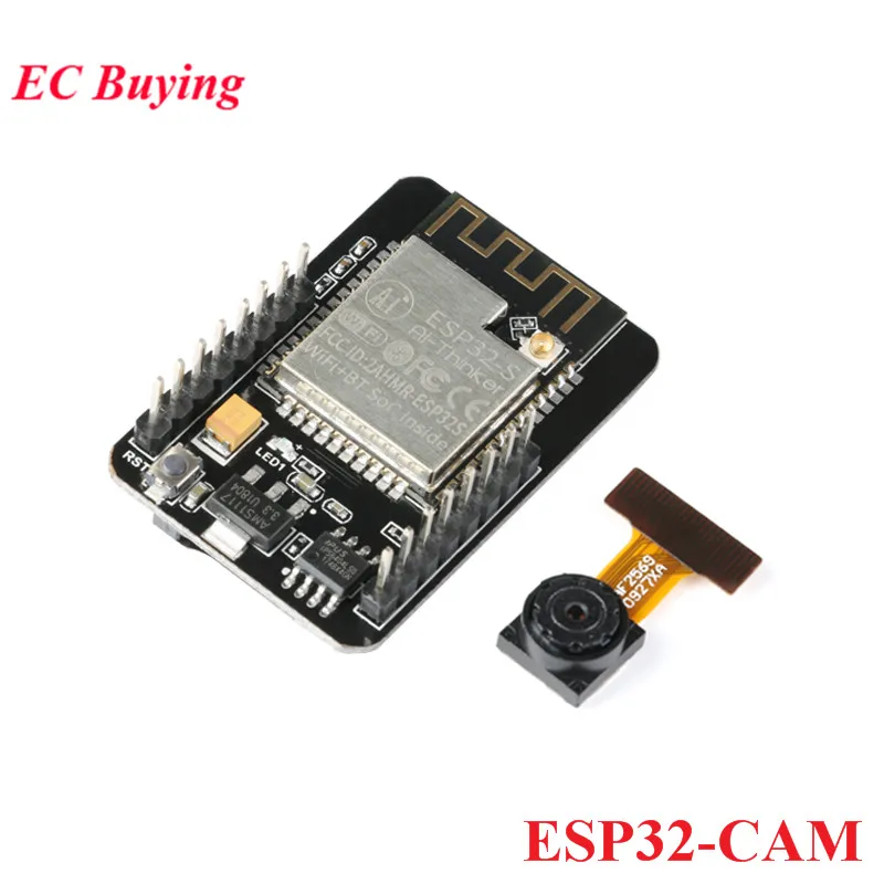 ESP32-CAM ESP32 CAM OV2640 ESP32 Камера модуль для Arduino, Wi-Fi, ESP32-CAM последовательного порта макетная плата 5V Bluetooth модуль Wi-Fi - Цвет: Borad and OV2640 Cam