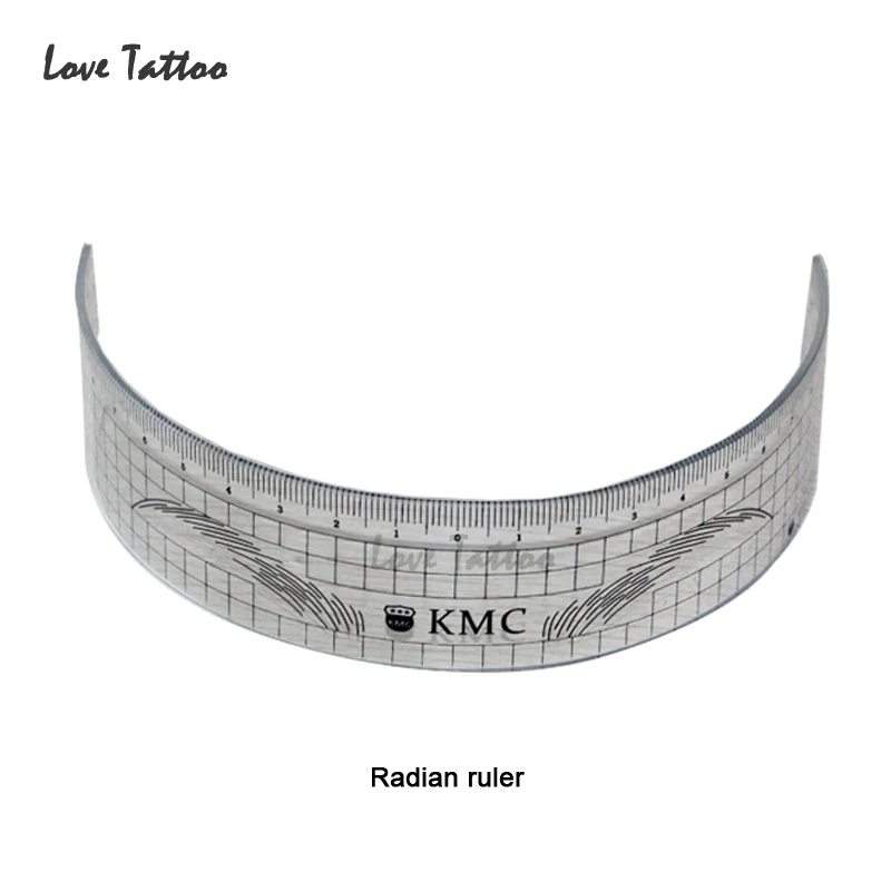 

2Pcs Permanent Makeup Stencils11cm Plastic Eyebrow Ruler Tattoo Radian ruller Shaping Tool For The Beginer tattoo eyebrows ruler