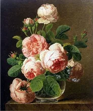 Needlework, Bricolage point de croix, Ensembles pour les kits de broderie, Noble vase pivoine floral fleur imprimé compté motif décoration de mariage