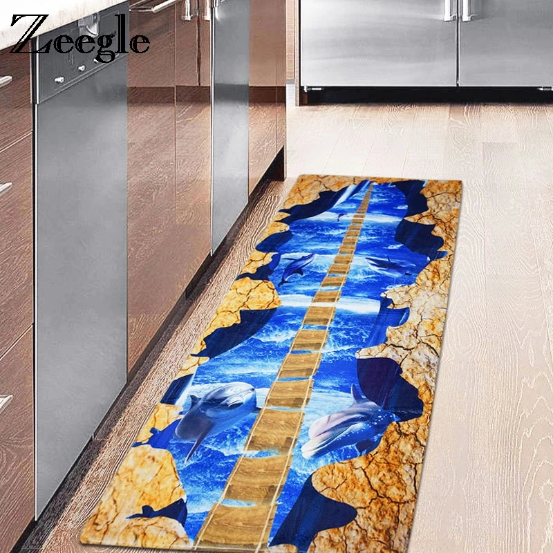 

Zeegle Kitchen Mats Home Carpet Rug Office Chair Floor Mats Absorbent Carpet For Living Room Non-slip Mats Bedroom Bedside Rugs