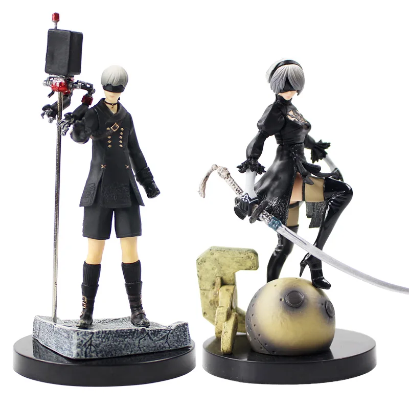 

15cm NieR Automata YoRHa No.2 Type B 2B / No.9 Type S 9S PVC NieR: Automata Action Figure Collectible Model Toy