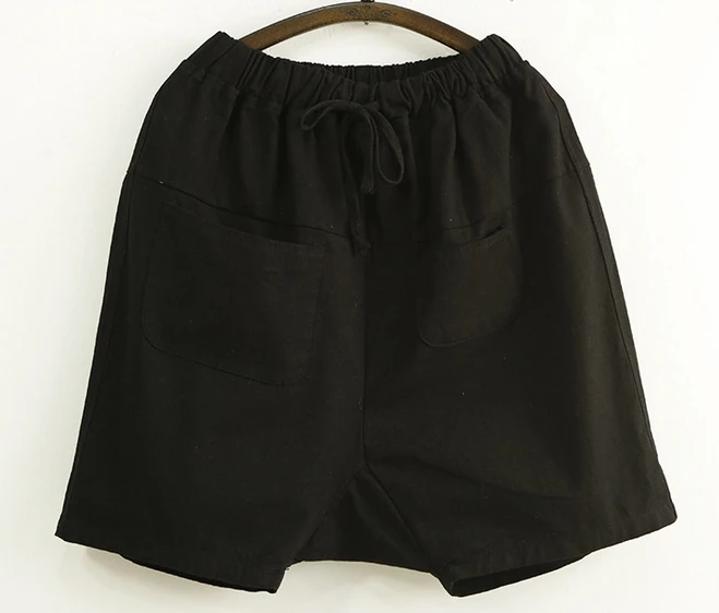 

2015 All-match Solid Color elastic waist loose slim size drop crotch pants Women's Clothes 17809-11