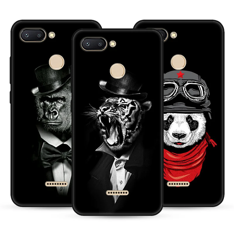 Cases For Xiaomi Redmi S2 6 Pro 6A Black Tpu Printing Drawing Silicone Phone Cover Note 5 7 |