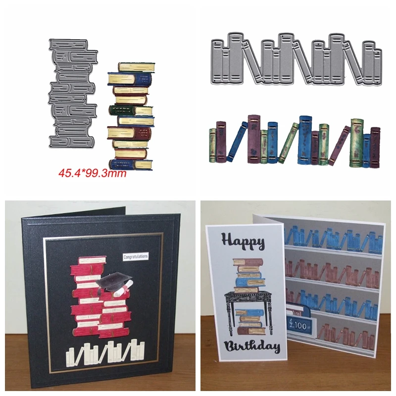 

Books Bookshelf Frame Metal Cutting Dies Stencils For DIY Scrapbooking Decoration Embossing Supplier Handcraft Die Cut 2019