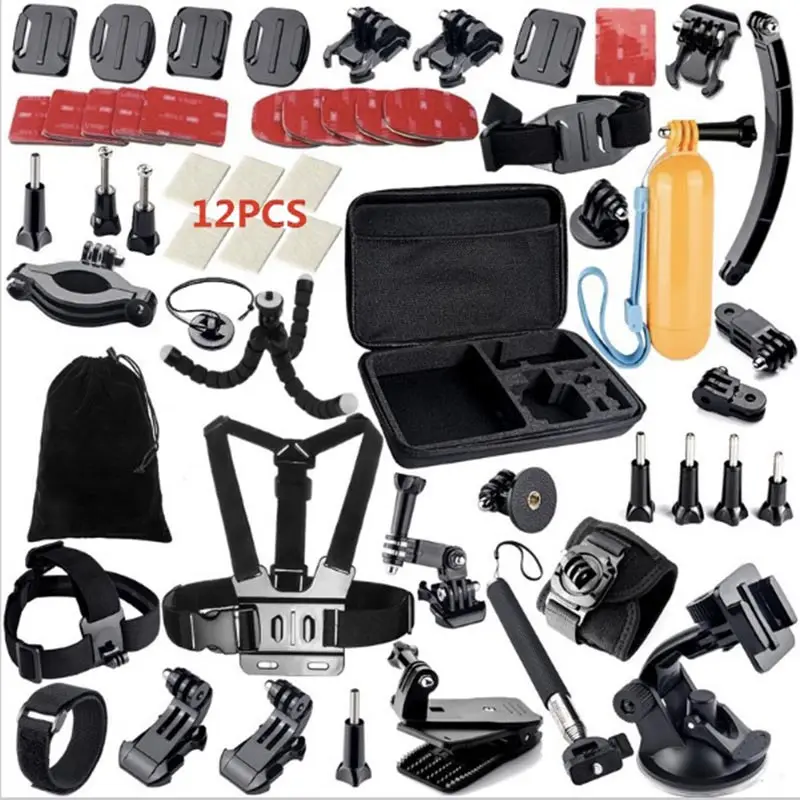 Prix pour Pour Gopro Accessoires Ensemble Casque Harnais Poitrine Ceinture Tête Mont Strap monopod go pro hero3 hero 4 session 3 + xiaomi yi sj4000 Prix pour Pour Gopro Accessoires Ensemble Casque Harnais Poitrine Ceinture Tête Mont Strap monopod go pro hero3 hero 4 session 3 + xiaomi yi sj4000