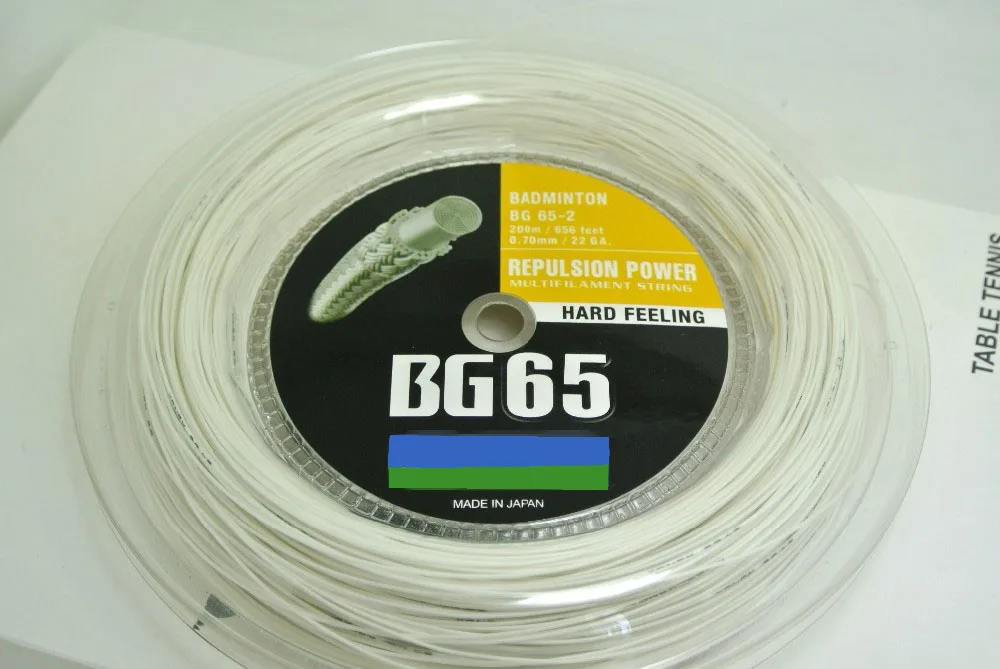

Hard feeling 200 meters BG65 badminton string / badminton racket string free shipping