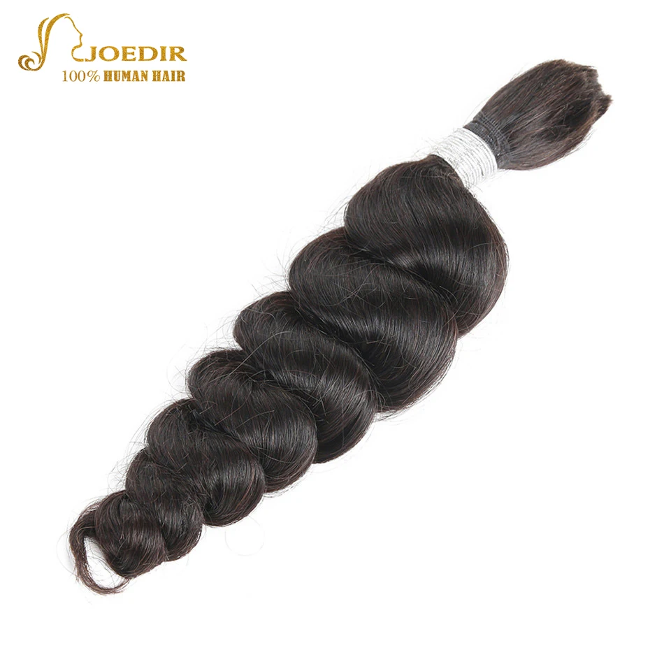 Joedir бразильские Свободные волны объемные волосы пучки 28 30 дюймов Натуральные волосы плетение пучков влажные и плетение человеческих объемных волос для плетения