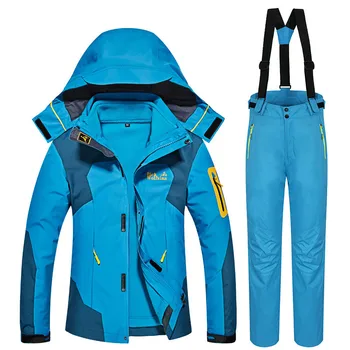 

Supper Warm Ski Suit Women Skiing Jacket And Pants Snow Snowboard Jacket Outdoor Waterproof Winter High Quality Clothes Set