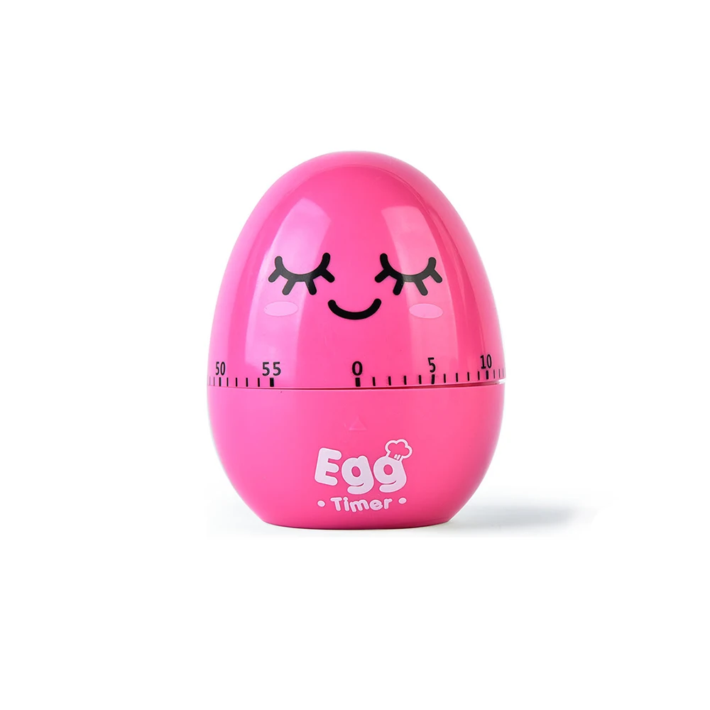 Красный New 60 Minutes Timed Reminder Cartoon Cute Egg Kitchen Timer Mechanical Cooking Timer Countdown Cooking Tools Kitchen Gadgets - Цвет: Красный