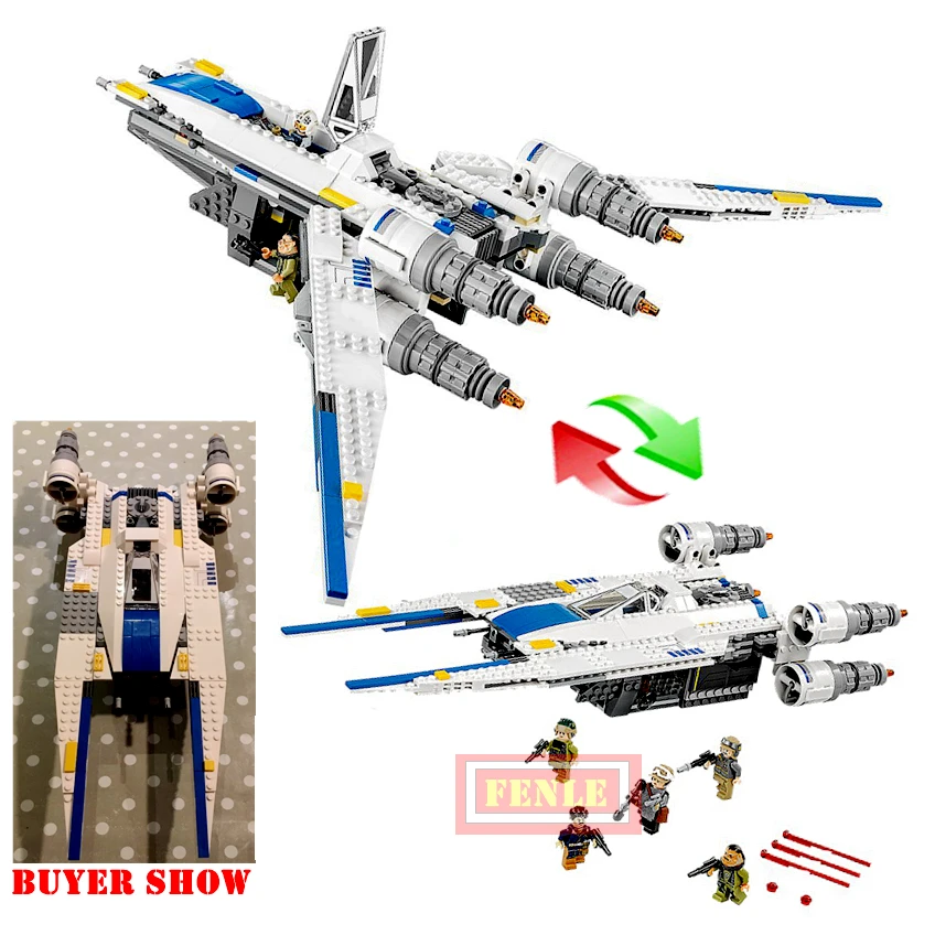 

star wars Genuine Series U Wing StarFighter Set Building Blocks Bricks Educational Kids Child Toys Legoings