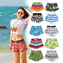 Быстросохнущий Для женщин Пляжные шорты для серфинга пляжные Плавание пляжная пятой Штаны