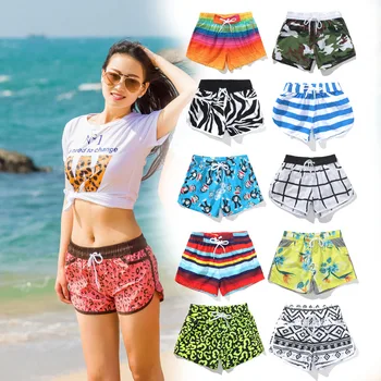

Wholesale Quick-Drying Women's Beach Shorts Surf Boardshort Swim Beachwear Fifth pants