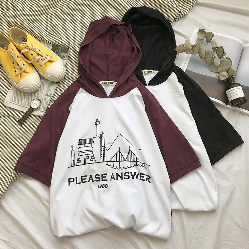 

Spring New Hoodies Men Fashion Contrast Color Casual Hooded Sweatshirt Man Streetwear Trend Wild Hip Hop Loose Pullover S-2XL