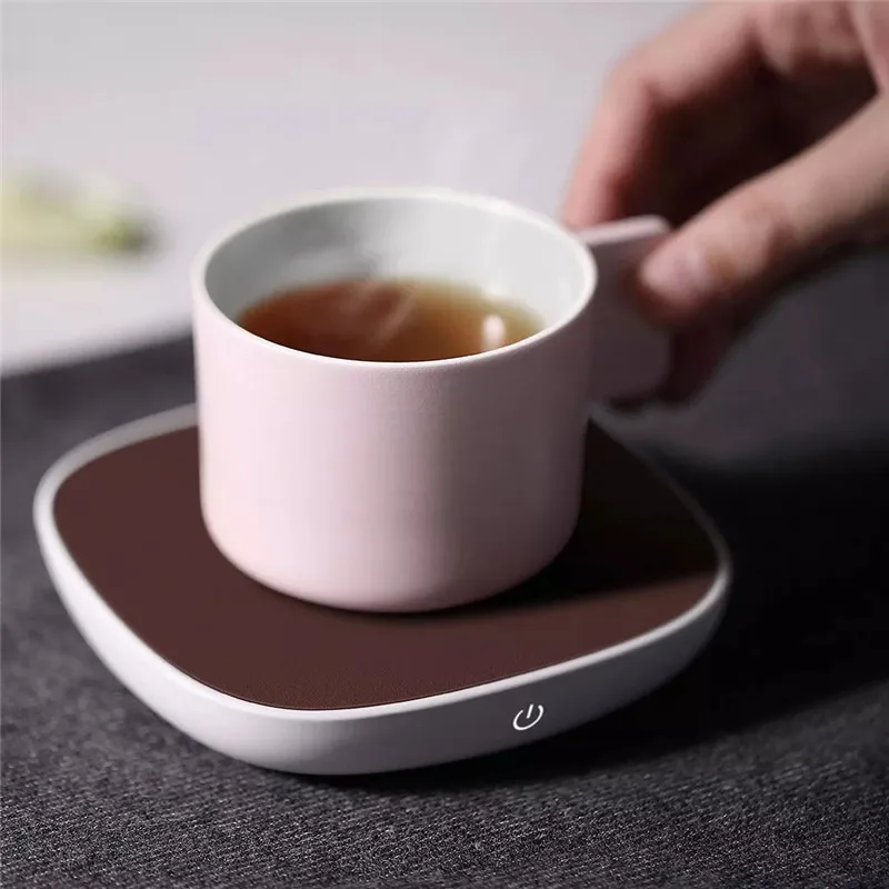 Xiaomi Sanjie Отопление подставки Электрический поднос кофе чай напиток теплее подставки нагреватель 55℃ термостат изоляционная база коврик