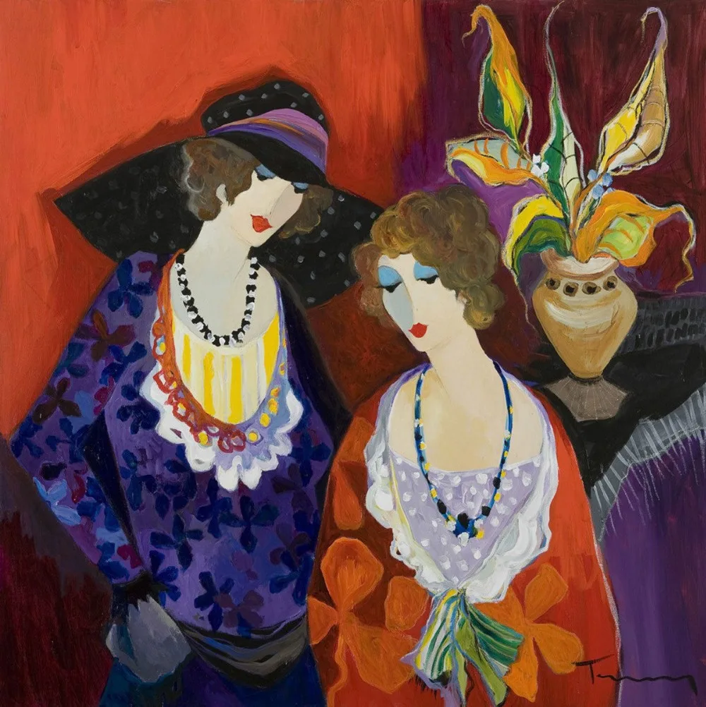 

Современная Абстрактная Женская картина маслом на холсте женщина сравнение фигурки искусство для домашнего декора пиво Бар Паб ручная роспись без рамки