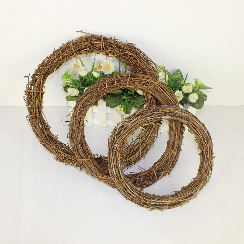 20/23/30CM Christmas Decorations American Country Rural Natural Cane Rattan Ring DIY Materials Decorative Accessorie HolidayGift | Дом и сад