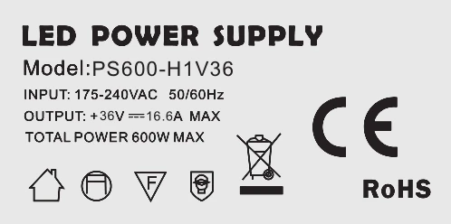 SANPU SMPS 36 V Переключая Питание 600W 16A постоянного Напряжение 36VDC светодиодный драйвер 220 до 36В AC-DC трансформатор конвертер 36 вольт - Color: with no Logo