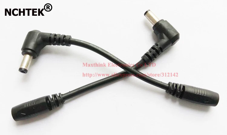NCHTEK 90 Degree Angled DC 5.5x2.1mm Male to 3.5x1.35mm Female Plug CCTV Power Adapter Cable/Free DHL Shipping/100PCS | Обустройство
