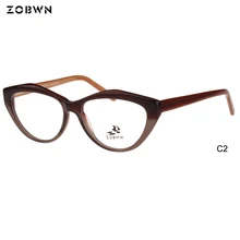 Распродажа образцов ZOBWN, 6 шт., цвета оправы, женские очки с котом, Модные Винтажные женские очки, Элегантные дизайнерские очки, ретро очки