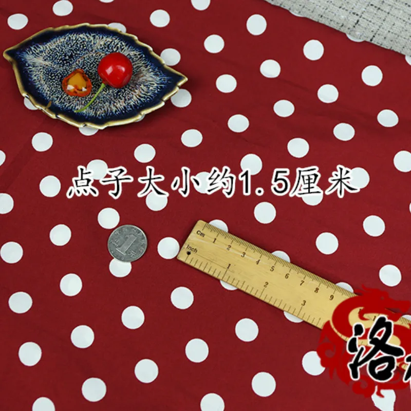 Эластичная шифоновая ткань в горошек в японском и корейском стиле, декоративная рубашка в горошек, модная одежда, шифоновая ткань