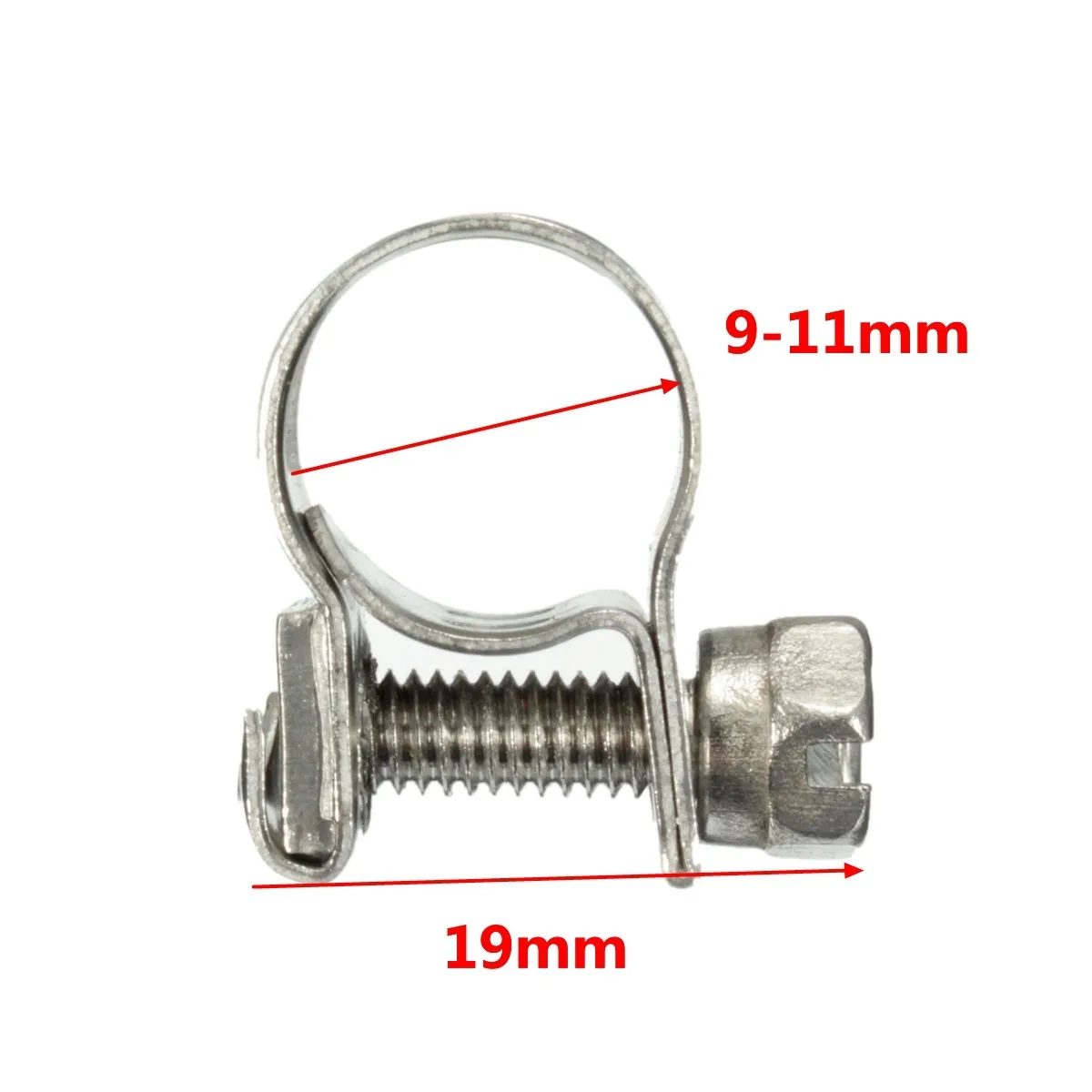 10 шт. хомут для шланга из нержавеющей стали зажим для мини топливной линии зажим для шланга дизельного бензина зажим для трубы
