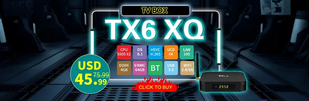 TX6 телеприставка IPTV android 9,0 Allwinner H6 4 Гб DDR3 32 ГБ/64 GB EMMC 2,4 5 ГГц Wi-Fi BT4.1 HD 4 K H.265 IP ТВ Комплект Топ Smart ТВ коробка