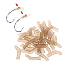 30 шт. крюковые выравниватели леска для карпфишинга выравнивание волос установки терминала снасти 11 мм ганчо alineadores