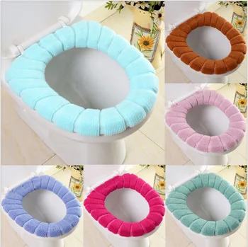 

Universal O-shape Toilet Cushion Mat Washable Soft Toilet Seat Mat for Home Decor Mat Case Warmer Toilet Lid Cover Accessories