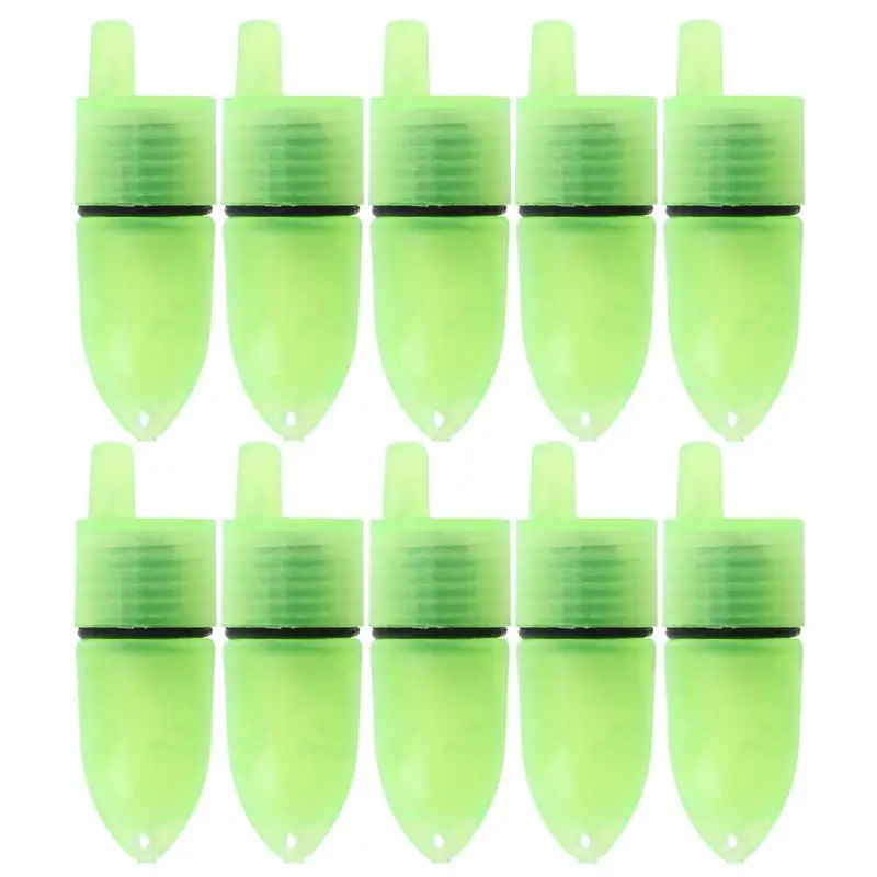 10Pcs/Lot Clip Fishing Rod Tip LED Lights for Twin Bell Electric Night Carp Fishing Bite Alarms Artificial Lures peche