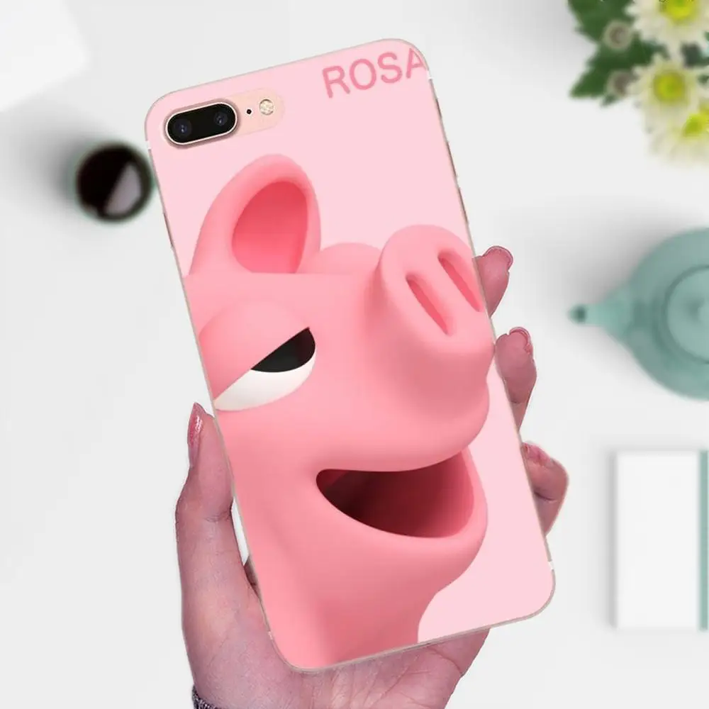 Чехол для телефона с рисунком забавного мультяшного розового поросенка Xiaomi Redmi
