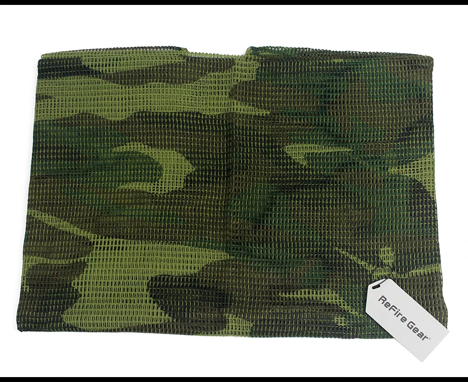 ReFire Gear Arab Military Tactical Mesh Scarf Men US Army Soldiers Combat Camouflage Scarves Conceal Camo Shawl Veil Scarf 190cm mens head wrap bandana