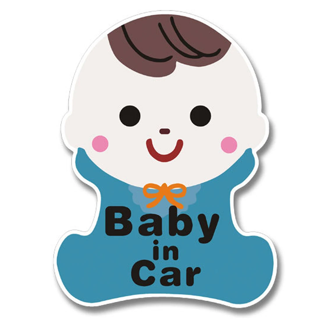 Hot Baby in car warning car stickers Cute cartoon children car color