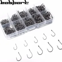LEOSPORT 500 шт./кор. рыболовный крючок из высокоуглеродистой стали размер#3-#12 рыболовные Крючки снасти для ловли карпа