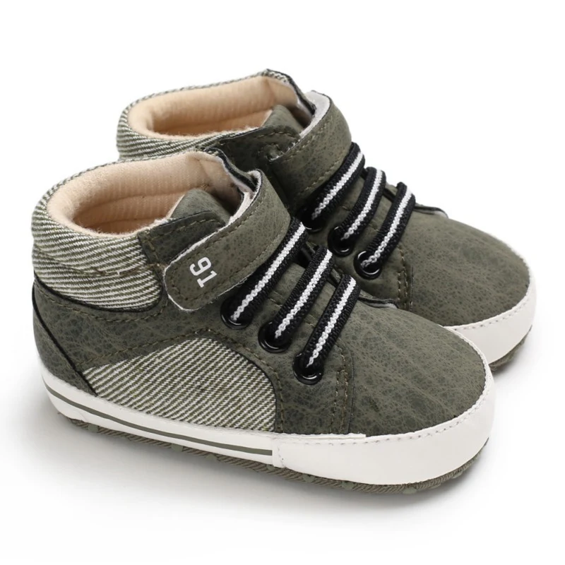 Обувь для новорожденных мальчиков и девочек, обувь для первых шагов, мягкая подошва, кожа, повседневная спортивная обувь для малышей, обувь для первых шагов 0-18 м - Цвет: F3