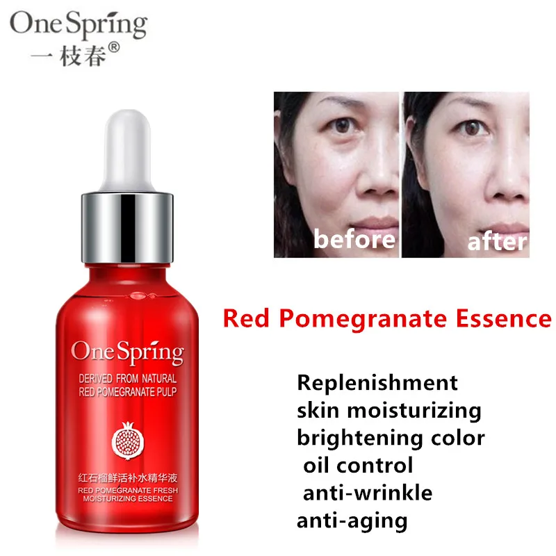 OneSpring Red Pomegranate Essence Moisturizing Soothing Skin Balancing
