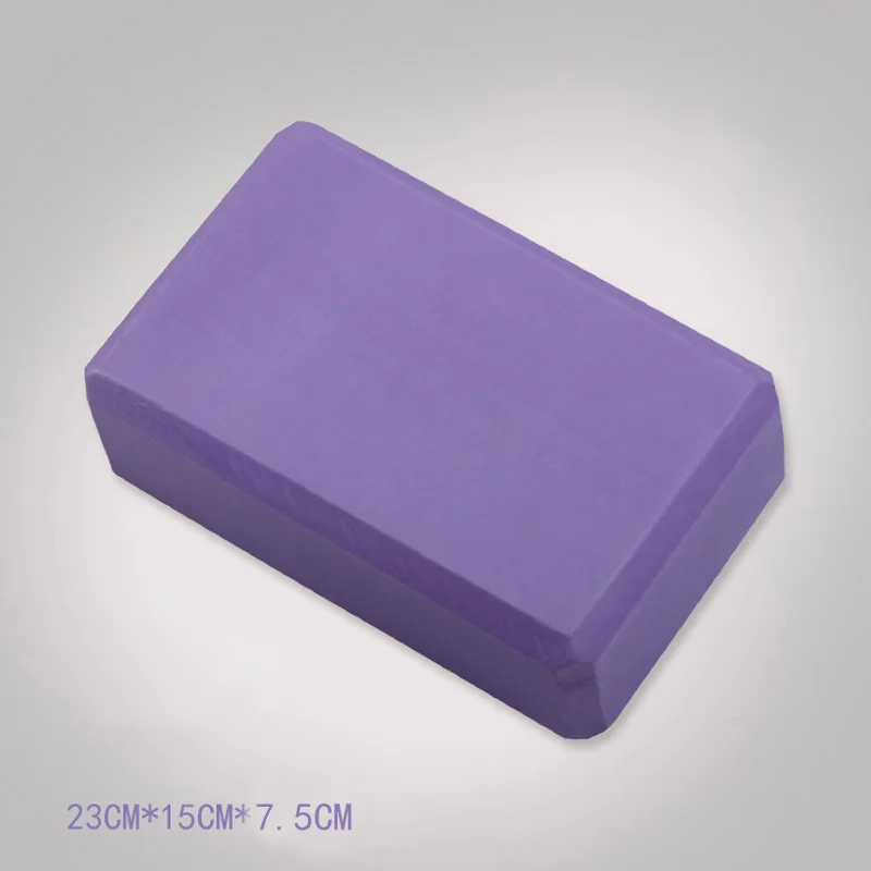 7.5 см EVA утолщаются Для женщин Йога блоки 4 цвета Йога помогает Фитнес блоки высокой плотности Пилатес Экологичные Йога Foam Roller подушка - Цвет: Фиолетовый