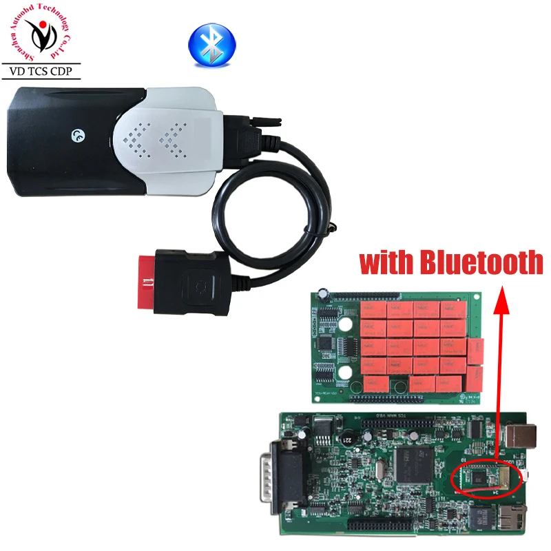 

DHL Free--2015.R3 CDP Bluetooth VD TCS CDP PRO with LED Cable for OBD2 OBDII Cars/Trucks Multibrand Vehicles Diagnostic System