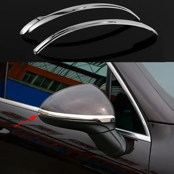 

2X STAINLESS DOOR SIDE MIRROR COVER TRIM GARNISH For Porsche Cayenne 2011-2016